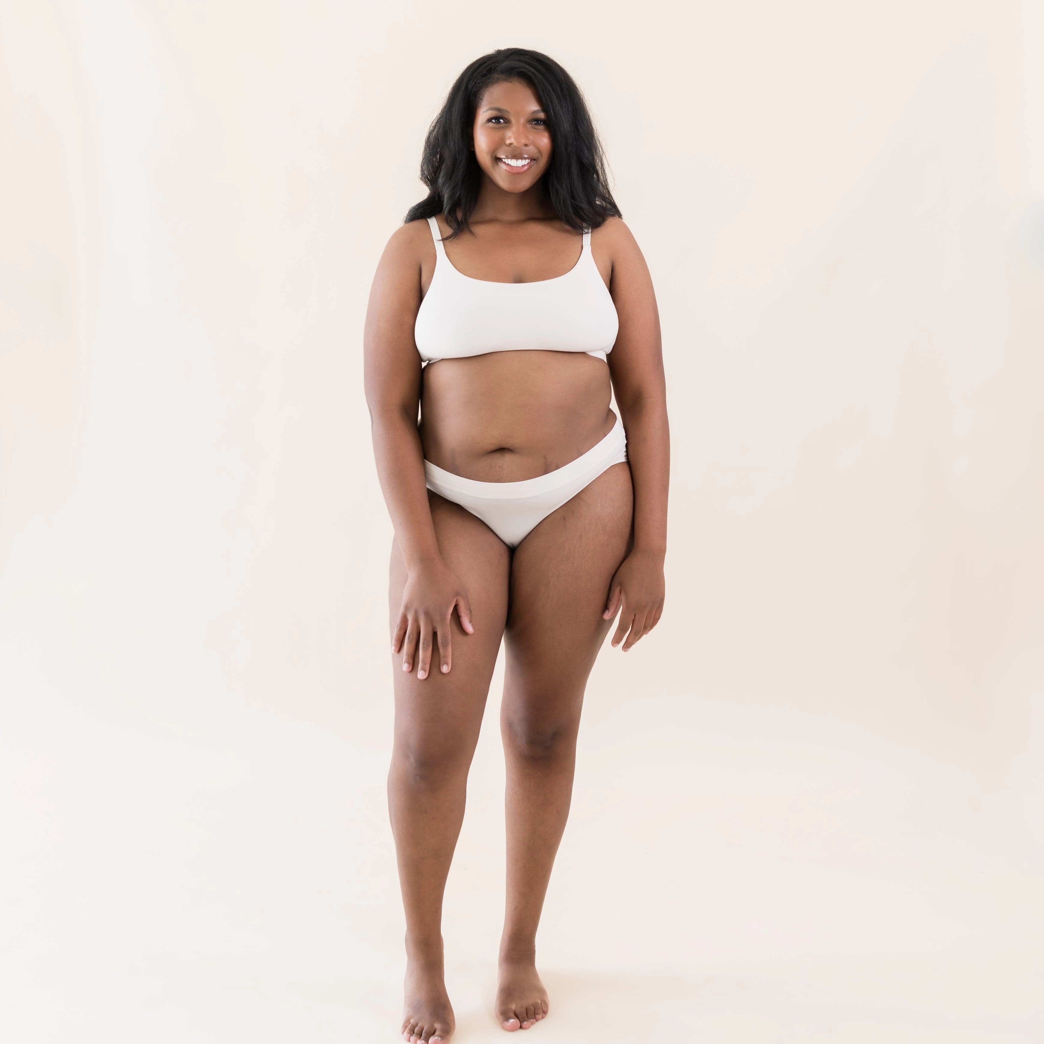 Women's Midi Brief in Blonde