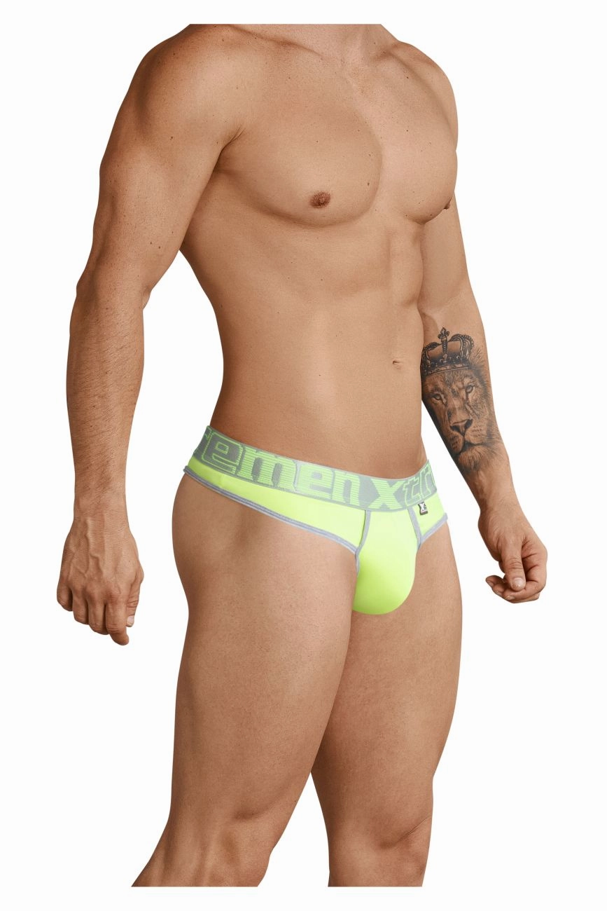 Xtremen 91031X-3 3PK Thongs Color Green-White-Fuchsia