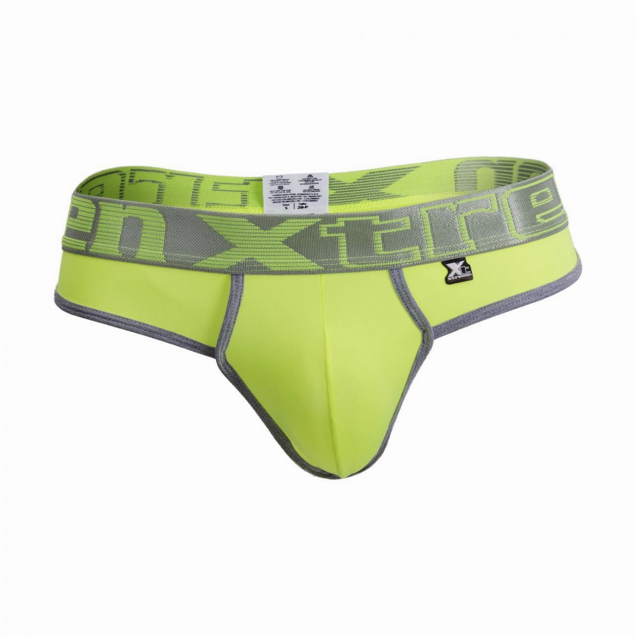 Xtremen 91031X-3 3PK Thongs Color Green-White-Fuchsia