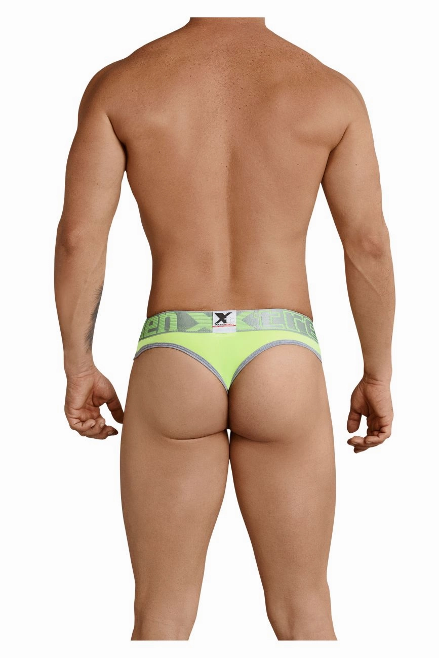 Xtremen 91031X-3 3PK Thongs Color Green-White-Fuchsia