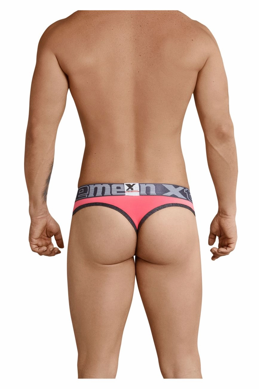 Xtremen 91031X-3 3PK Thongs Color Green-White-Fuchsia