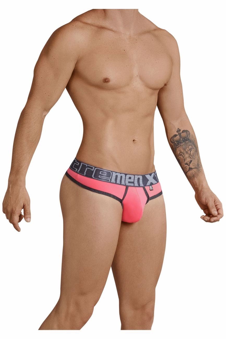 Xtremen 91031X-3 3PK Thongs Color Green-White-Fuchsia